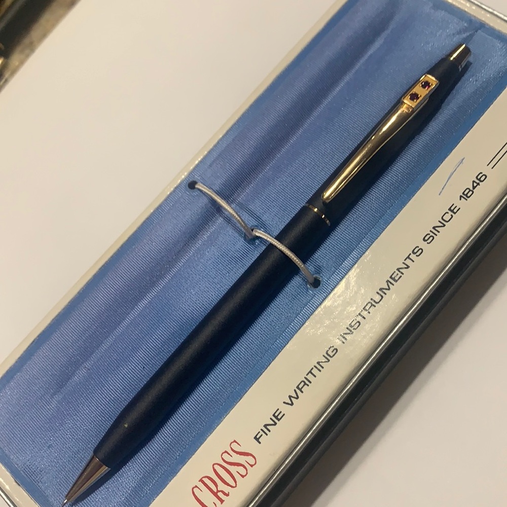Cross pencil with genuine Rubies